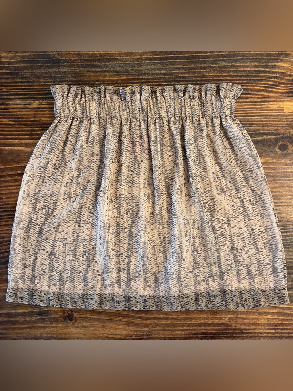 LaRocque Originals Animal Print Snakeskin Mini Skirt Elastic Waist Estimated L